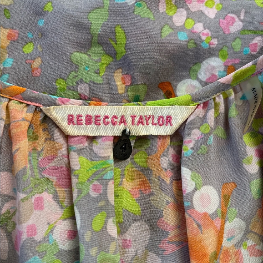 Rebecca Taylor Floral Blouse - size 4